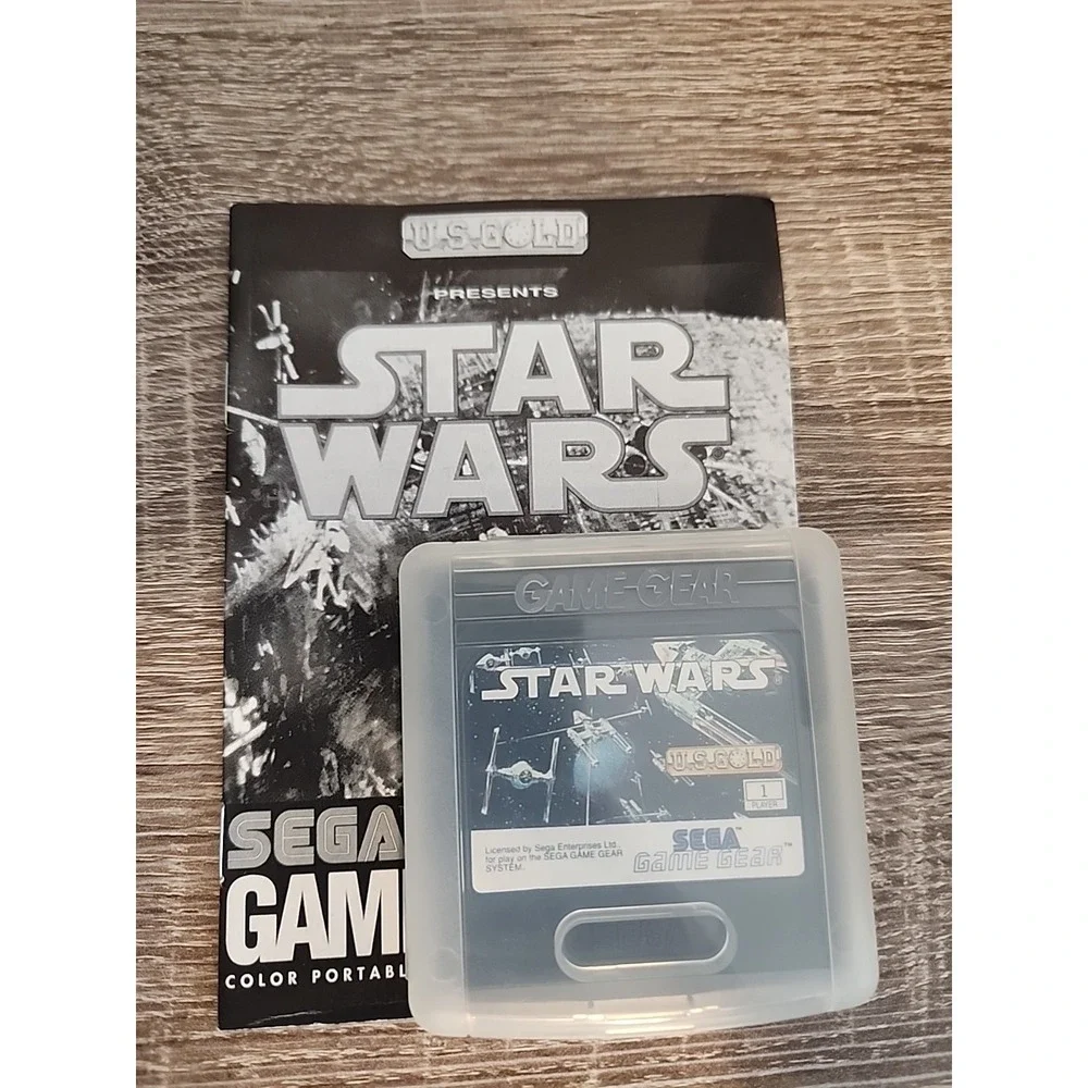 USED SEGA STARWARS GAME GEAR‎ WITH CASE & INSTRUCTION MANUAL